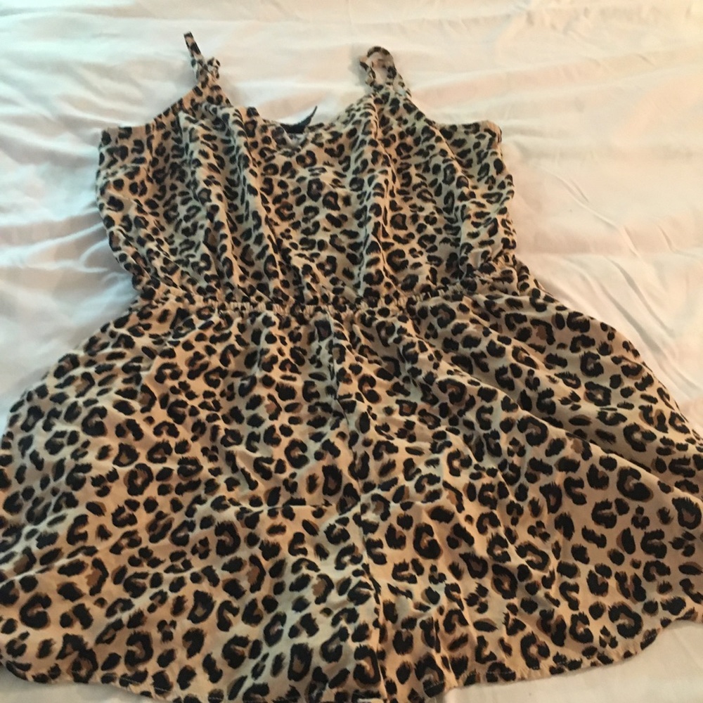 Cheetah print romper